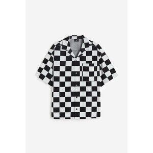 H&M Relaxed Fit Terry Checkered Shirt Men’s Size Small
